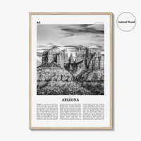Arizona Print Black and White No 3, Arizona Wall Art, Arizona Poster, Arizona Photo, Arizona Wall Décor, Arizona Map, United States
