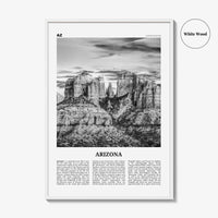 Arizona Print Black and White No 3, Arizona Wall Art, Arizona Poster, Arizona Photo, Arizona Wall Décor, Arizona Map, United States