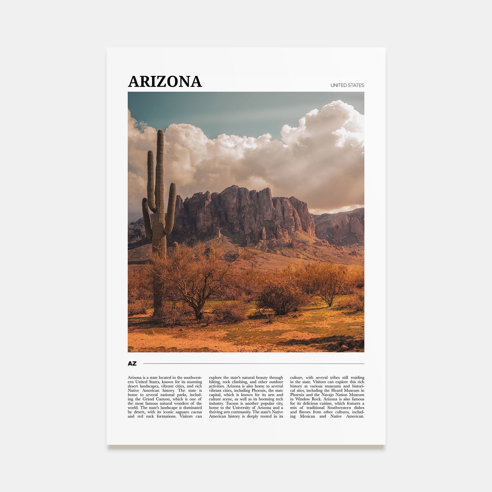 Arizona Travel Color No 1 Poster