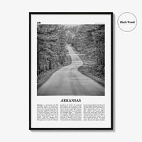 Arkansas Print Black and White No 1, Arkansas Wall Art, Arkansas Poster, Arkansas Photo, Arkansas Wall Decor, USA, United States, America