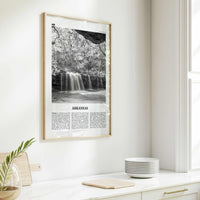 Arkansas Print Black and White No 3, Arkansas Wall Art, Arkansas Poster, Arkansas Photo, Arkansas Wall Décor, Arkansas Map, United States