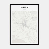 Arles Map Portrait Poster