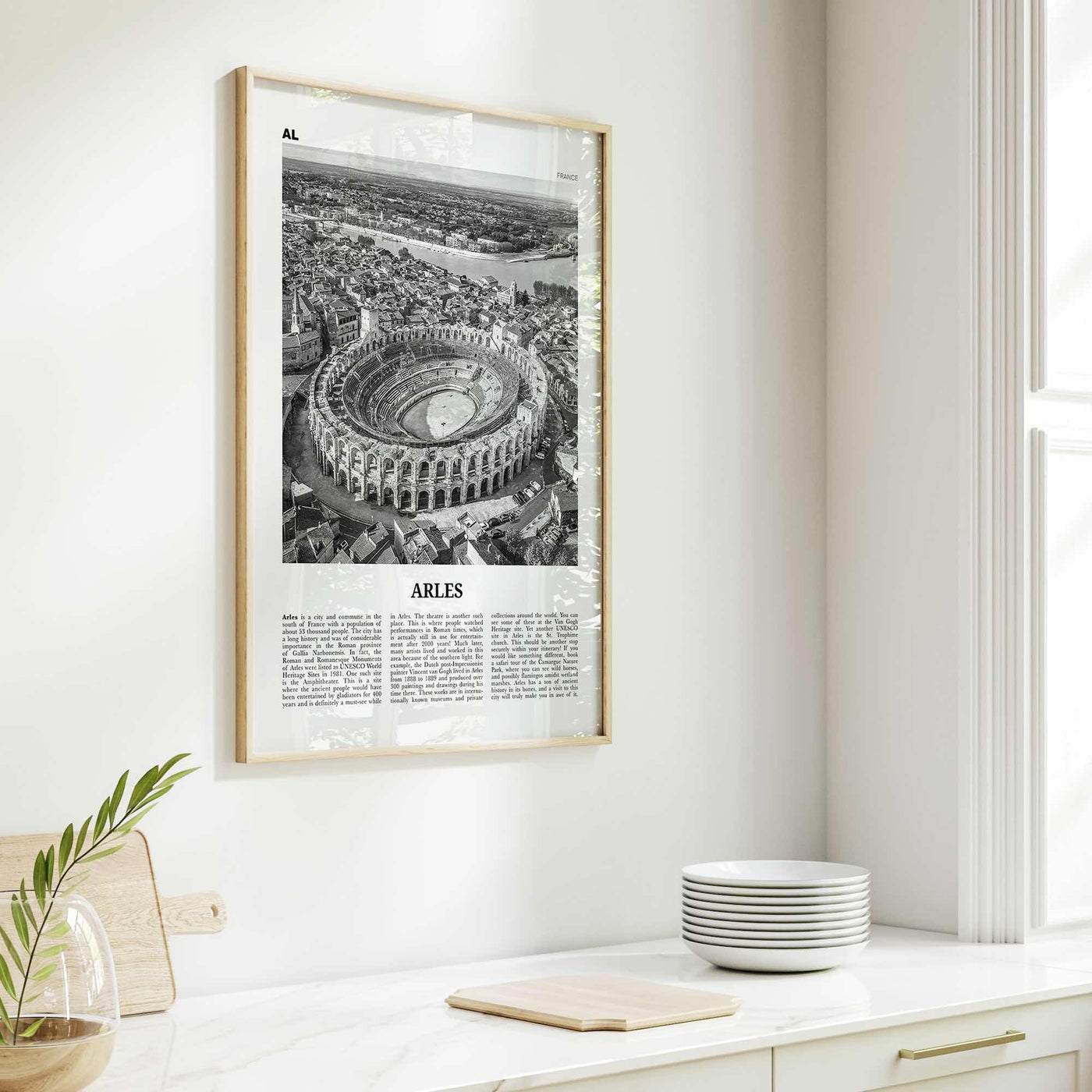 Arles Print Black and White, Arles Wall Art, Arles Poster, Arles Photo, Arles Wall Décor, Arle, Provence-Alpes-Côte d'Azur, France