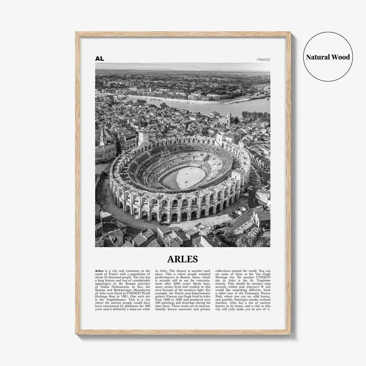 Arles Print Black and White, Arles Wall Art, Arles Poster, Arles Photo, Arles Wall Décor, Arle, Provence-Alpes-Côte d'Azur, France