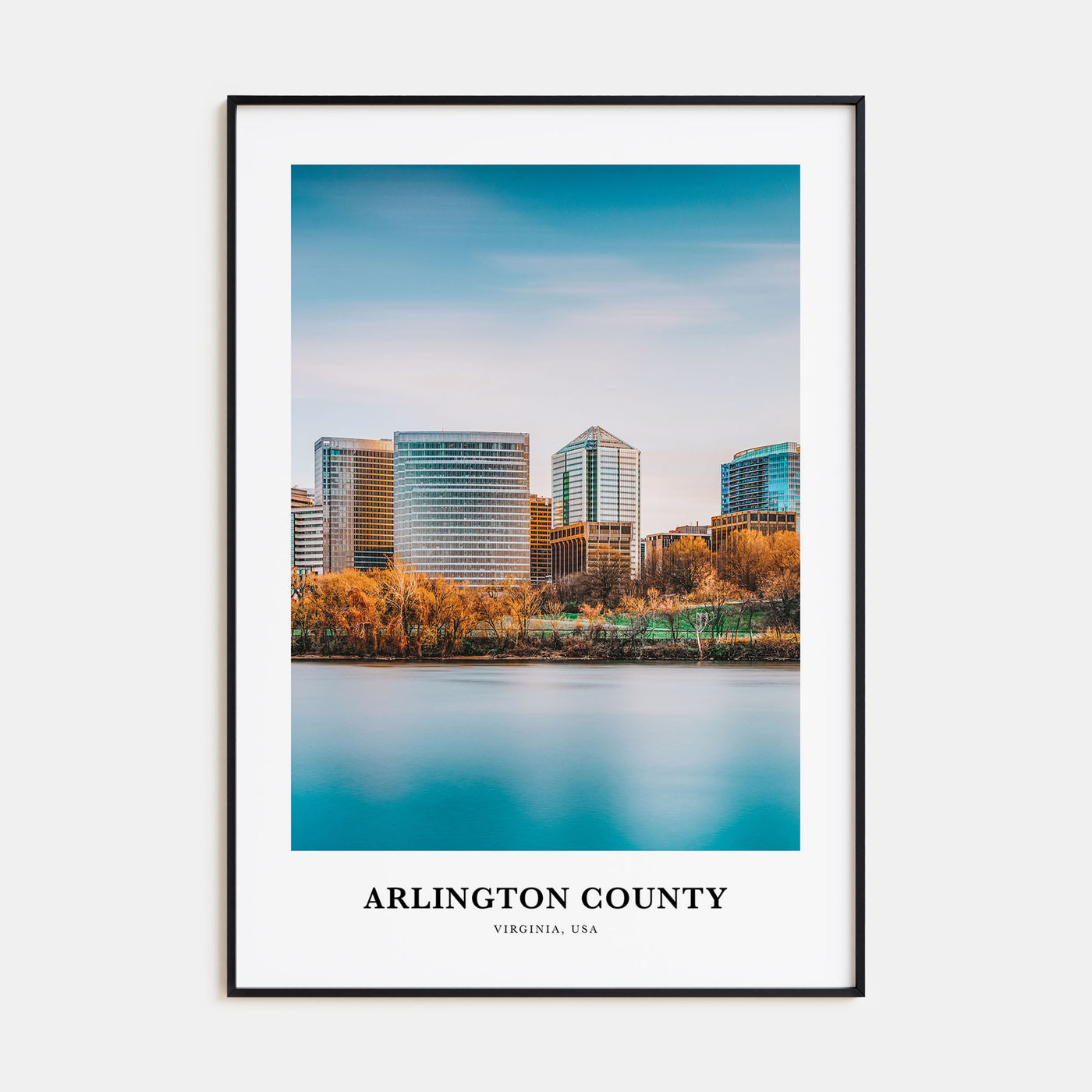 Arlington County, Virginia Portrait Color Poster