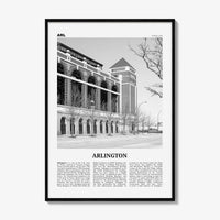 Arlington Print Black and White Texas, Arlington Wall Art, Arlington Poster, Arlington Photo, Arlington Wall Décor, Texas, United States