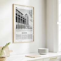 Arlington Print Black and White Texas, Arlington Wall Art, Arlington Poster, Arlington Photo, Arlington Wall Décor, Texas, United States