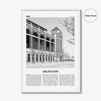 Arlington Print Black and White Texas, Arlington Wall Art, Arlington Poster, Arlington Photo, Arlington Wall Décor, Texas, United States