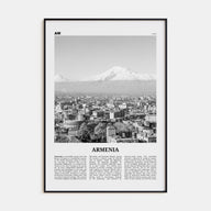 Armenia Travel B&W Poster