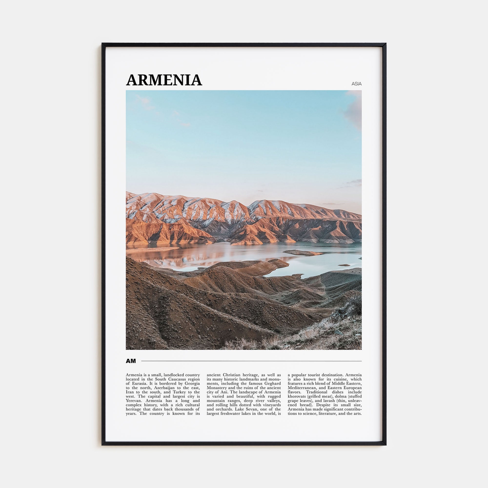 Armenia Travel Color Poster