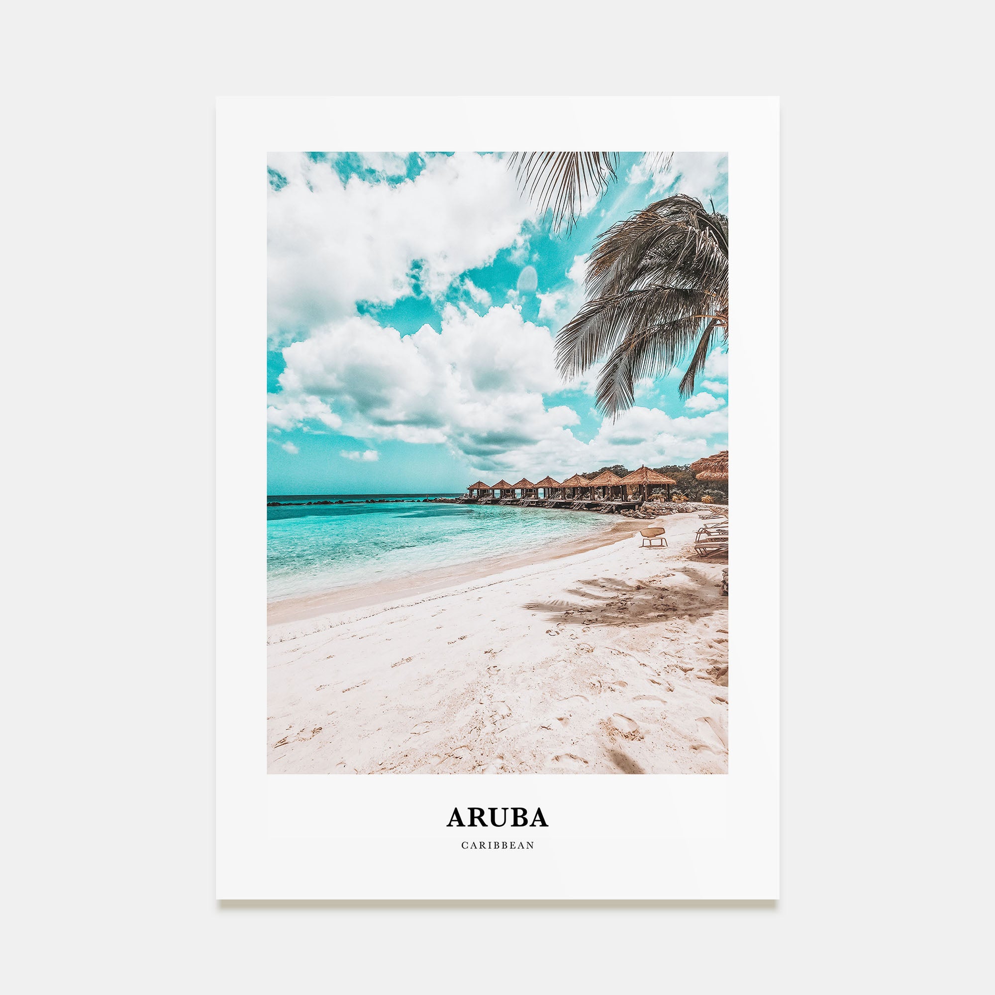 Aruba Portrait Color Poster