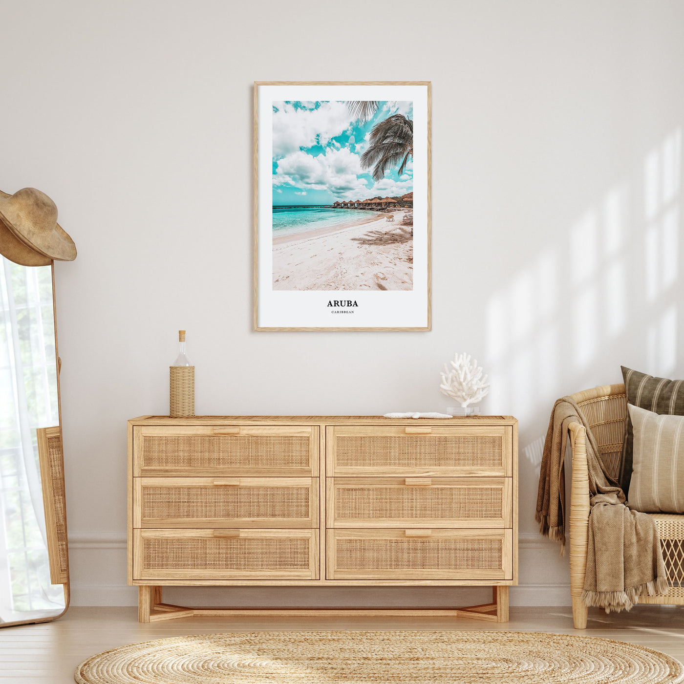 Aruba Portrait Color Poster