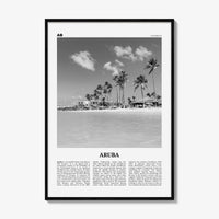 Aruba Print Black and White No 1, Aruba Wall Art, Aruba Poster, Aruba Photo, Aruba Wall Decor, Country Art Print, Oranjestad, Caribbean