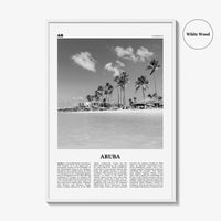 Aruba Print Black and White No 1, Aruba Wall Art, Aruba Poster, Aruba Photo, Aruba Wall Decor, Country Art Print, Oranjestad, Caribbean