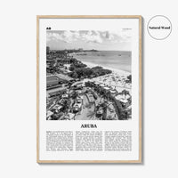 Aruba Print Black and White No 2, Aruba Wall Art, Aruba Poster, Aruba Photo, Aruba Wall Decor, Country Art Print, Oranjestad, Caribbean