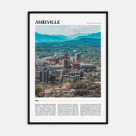Asheville Travel Color Poster