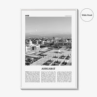 Ashgabat Print Black and White, Ashgabat Wall Art, Ashgabat Poster, Ashgabat Photo, Ashgabat Wall Décor, Turkmenistan, Aşgabat, Ашхабад,