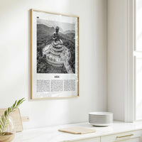 Asia Print Black and White, Asia Wall Art, Asia Poster, Asia Photo, Asia Wall Decor, Continent Art Print