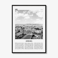 Asmara Print Black and White, Asmara Wall Art, Asmara Poster, Asmara Photo, Asmara Wall Décor, ኣስመራ, Eritrea, Asmera