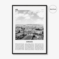 Asmara Print Black and White, Asmara Wall Art, Asmara Poster, Asmara Photo, Asmara Wall Décor, ኣስመራ, Eritrea, Asmera