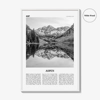 Aspen Print Black and White, Aspen Wall Art, Aspen Poster, Aspen Photo, Aspen Wall Decor, Colorado, USA, United States, North America