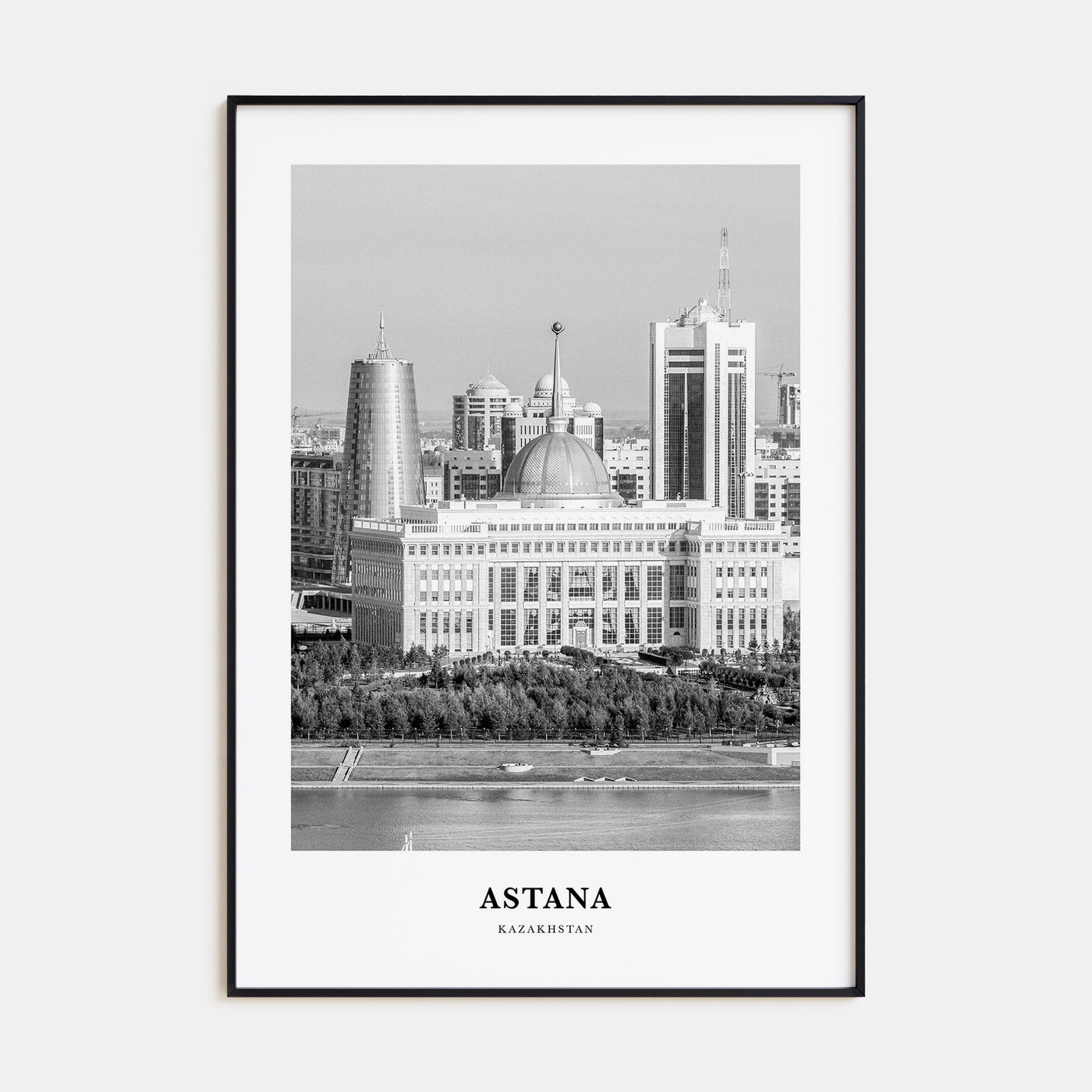 Astana Portrait B&W Poster