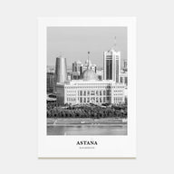 Astana Portrait B&W Poster