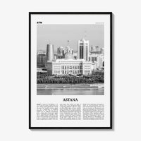 Astana Print Black and White, Astana Wall Art, Astana Poster, Astana Photo, Astana Décor, Nur-Sultan, Нұр-Сұлтан, Nūr-Sūltan, Kazakhstan