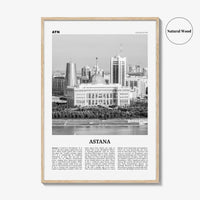 Astana Print Black and White, Astana Wall Art, Astana Poster, Astana Photo, Astana Décor, Nur-Sultan, Нұр-Сұлтан, Nūr-Sūltan, Kazakhstan