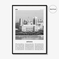Astana Print Black and White, Astana Wall Art, Astana Poster, Astana Photo, Astana Décor, Nur-Sultan, Нұр-Сұлтан, Nūr-Sūltan, Kazakhstan