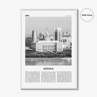 Astana Print Black and White, Astana Wall Art, Astana Poster, Astana Photo, Astana Décor, Nur-Sultan, Нұр-Сұлтан, Nūr-Sūltan, Kazakhstan