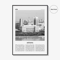 Astana Print Black and White, Astana Wall Art, Astana Poster, Astana Photo, Astana Décor, Nur-Sultan, Нұр-Сұлтан, Nūr-Sūltan, Kazakhstan