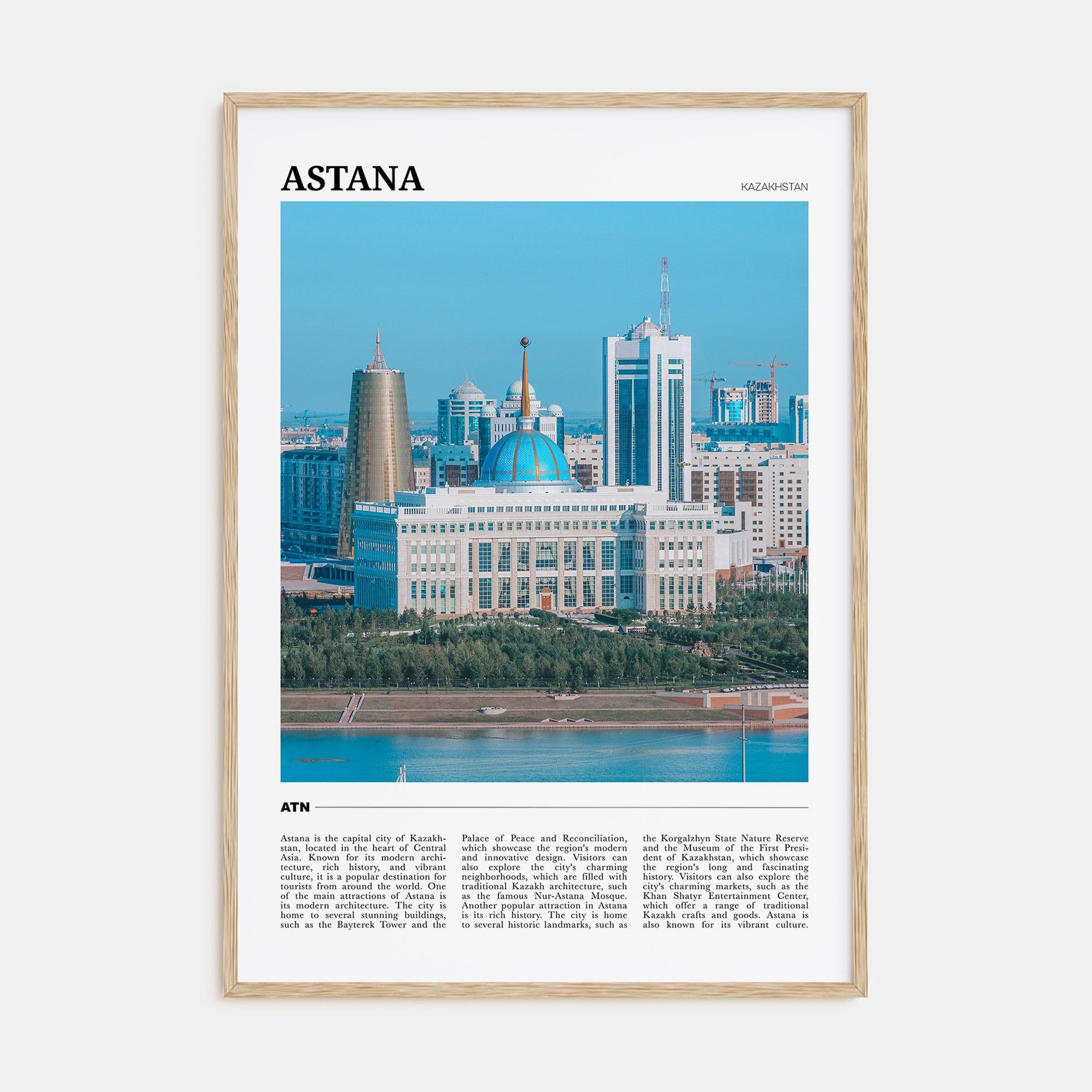 Astana Travel Color Poster