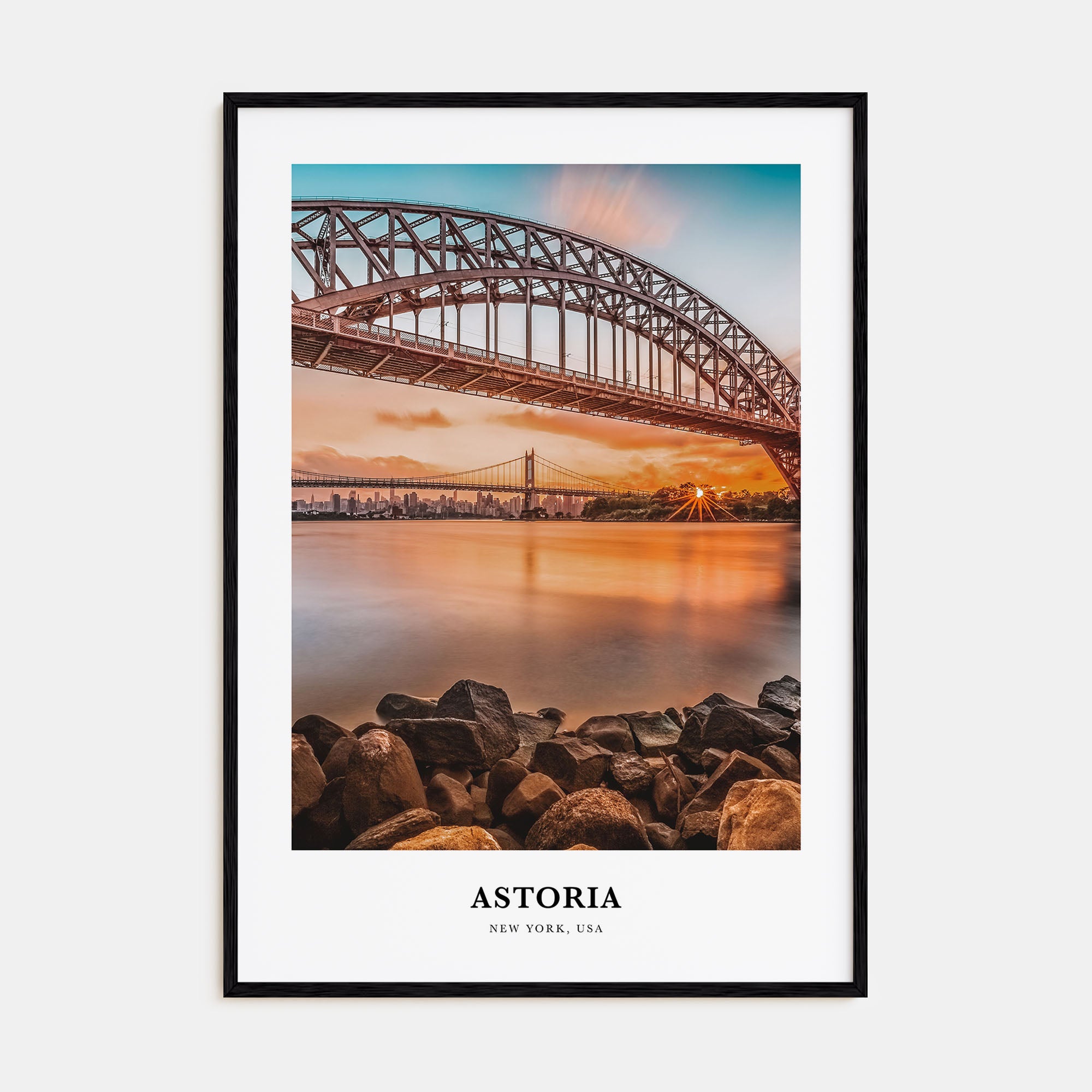 Astoria, New York Portrait Color Poster
