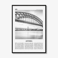 Astoria Print Black and White New York, Astoria Wall Art, Astoria Poster, Astoria Photo, Astoria Decor, New York, United States