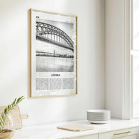 Astoria Print Black and White New York, Astoria Wall Art, Astoria Poster, Astoria Photo, Astoria Decor, New York, United States