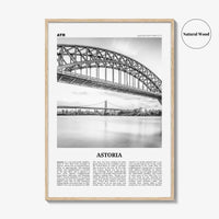 Astoria Print Black and White New York, Astoria Wall Art, Astoria Poster, Astoria Photo, Astoria Decor, New York, United States