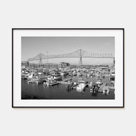 Astoria, Oregon Landscape B&W Poster