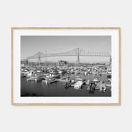Astoria, Oregon Landscape B&W Poster