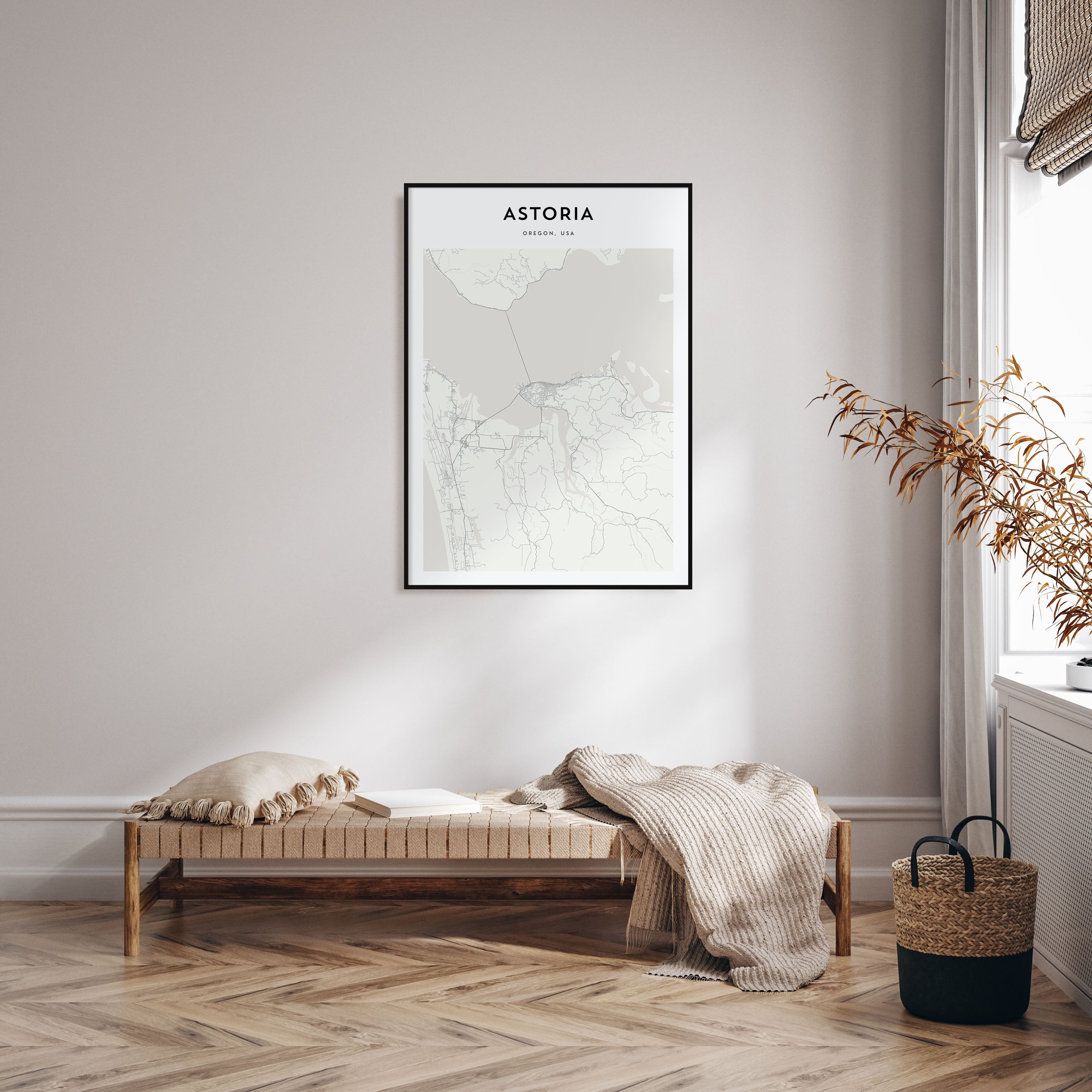 Astoria, Oregon Map Portrait Poster