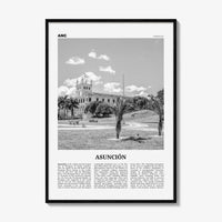 Asuncion Print Black and White, Asunción Wall Art, Asunción Poster, Asunción Photo, Asunción Wall Décor, Paraguay