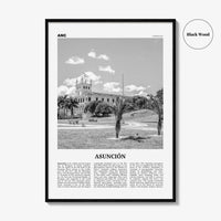 Asuncion Print Black and White, Asunción Wall Art, Asunción Poster, Asunción Photo, Asunción Wall Décor, Paraguay