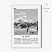 Asuncion Print Black and White, Asunción Wall Art, Asunción Poster, Asunción Photo, Asunción Wall Décor, Paraguay