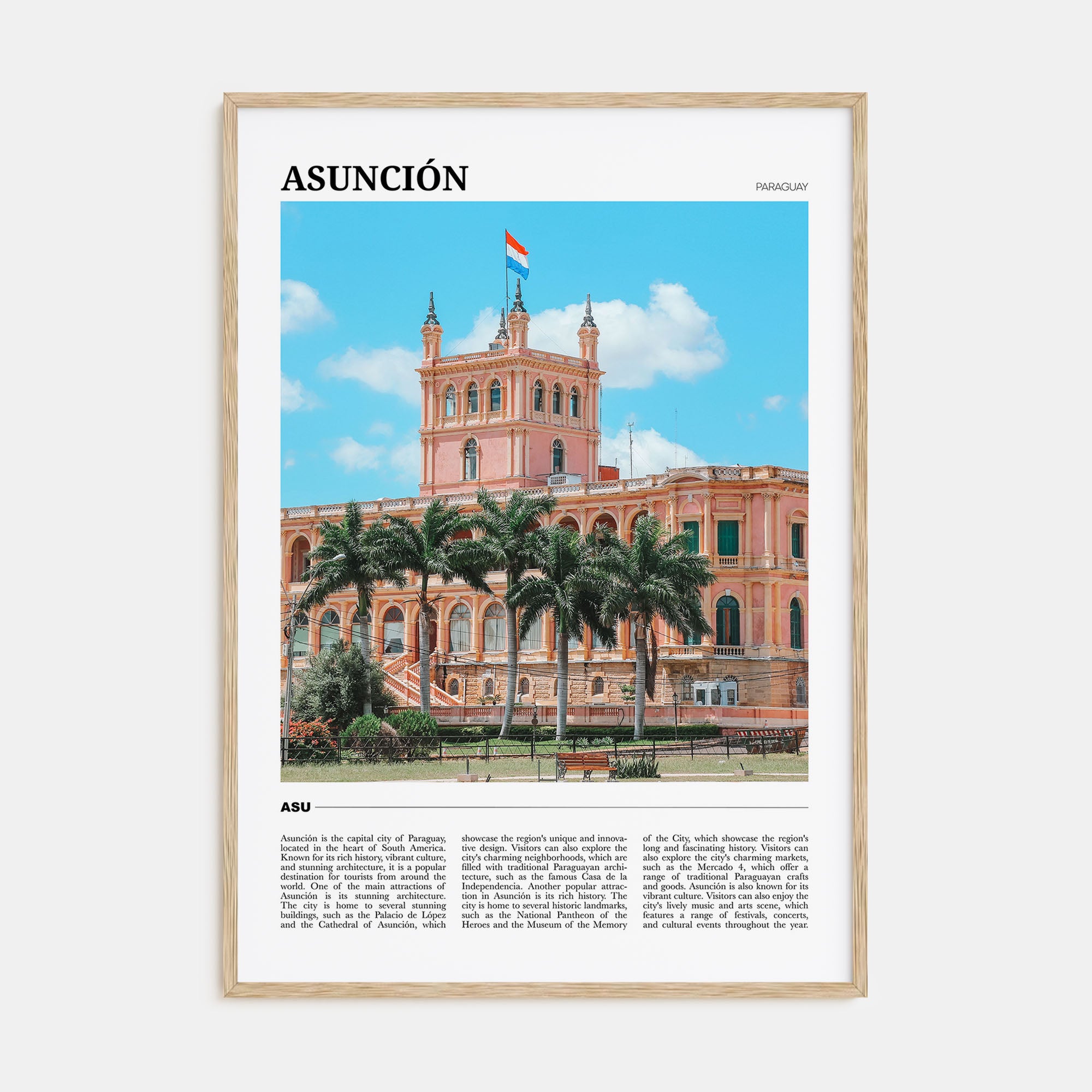 Asunción Travel Color Poster