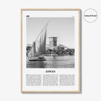 Aswan Print Black and White, Aswan Wall Art, Aswan Poster, Aswan Photo, Aswan Wall Décor, Aswan Map, Egypt