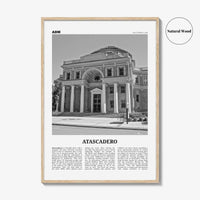 Atascadero Print Black and White, Atascadero Wall Art, Atascadero Poster, Atascadero Photo, Atascadero Décor, Atascadero Map, California USA