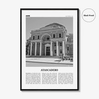 Atascadero Print Black and White, Atascadero Wall Art, Atascadero Poster, Atascadero Photo, Atascadero Décor, Atascadero Map, California USA