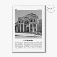 Atascadero Print Black and White, Atascadero Wall Art, Atascadero Poster, Atascadero Photo, Atascadero Décor, Atascadero Map, California USA