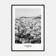 Athens, Greece Portrait B&W No 3 Poster