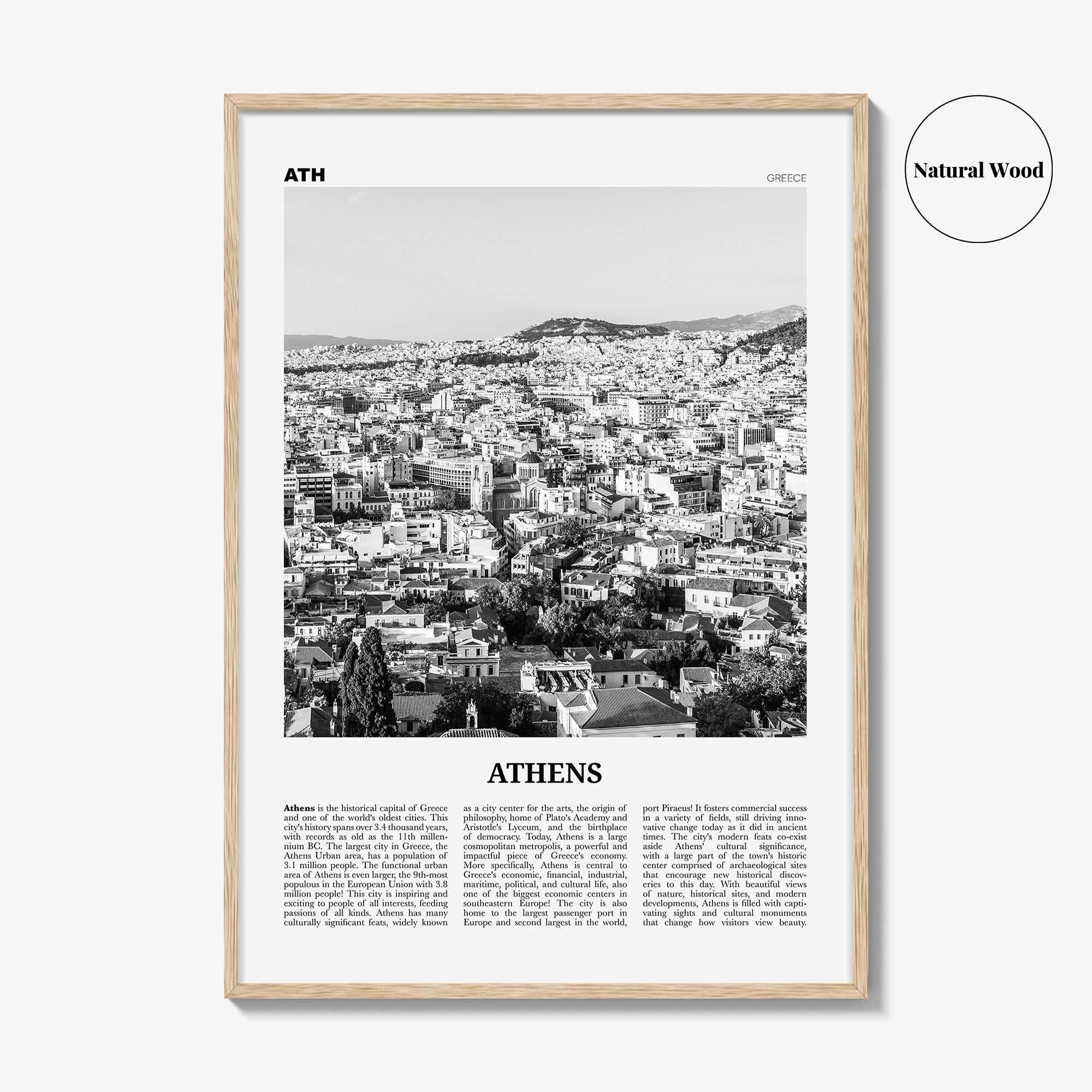 Athens Print Black and White Greece No 2, Athens Wall Art, Athens Poster, Athens Photo, Athens Wall Decor, City Art Print, Αθήνα Ελλάδα